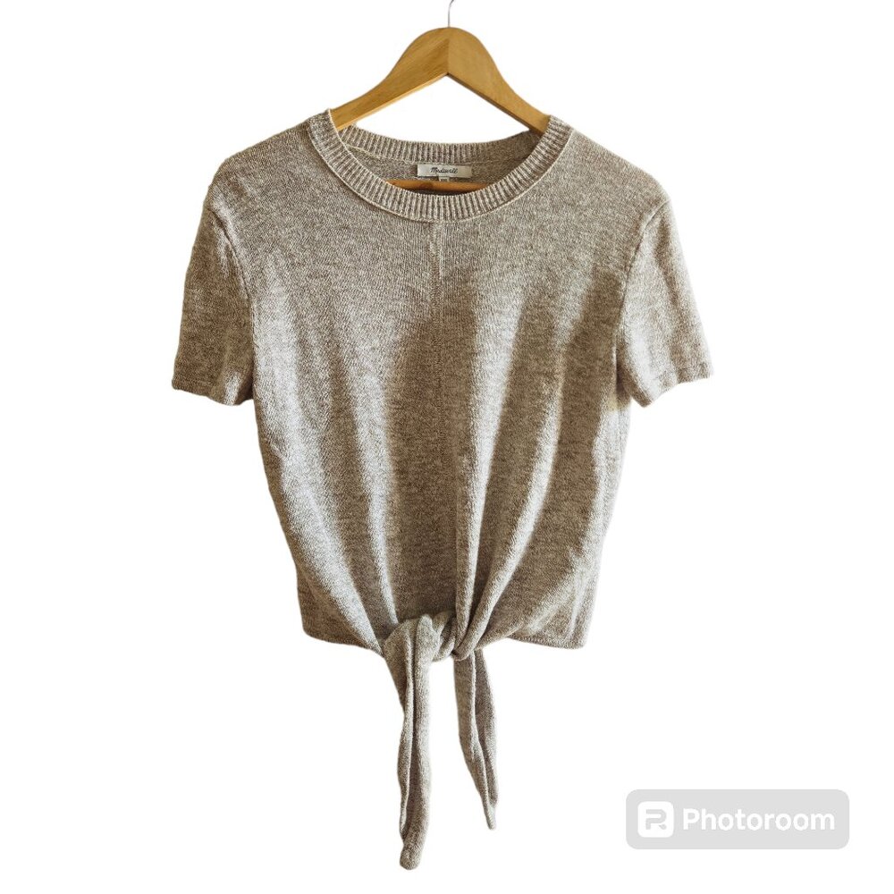 Madewell Knot Front Sweater Tee in XXS